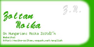 zoltan moika business card